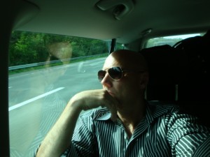 Carl on the road.