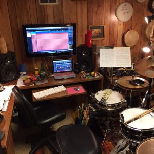 Carl's production room and studio